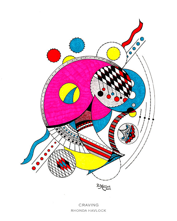 CRAVING ~ Abstract Geometry - 8x10 Print in Collector's Sleeve