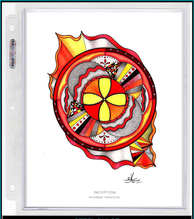 INCEPTION ~ Abstract Geometry - 8x10 Print in Collector's Sleeve