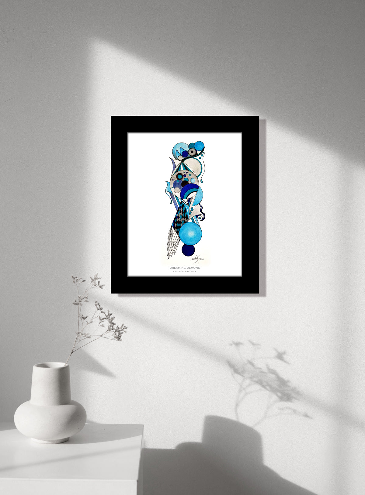 DREAMING DEMONS ~ Abstract Geometry - 8x10 Print in Collector's Sleeve