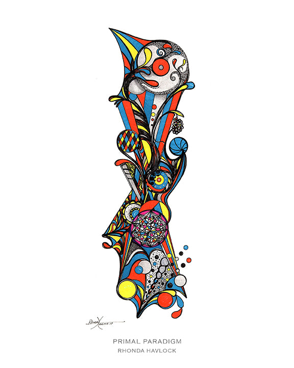 PRIMAL PARADIGM ~ Abstract Geometry - 8x10 Print in Collector's Sleeve
