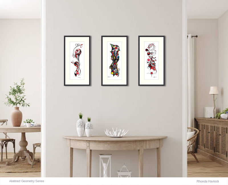 TRENDLES - Original Drawing - Abstract Geometry by Rhonda Havlock