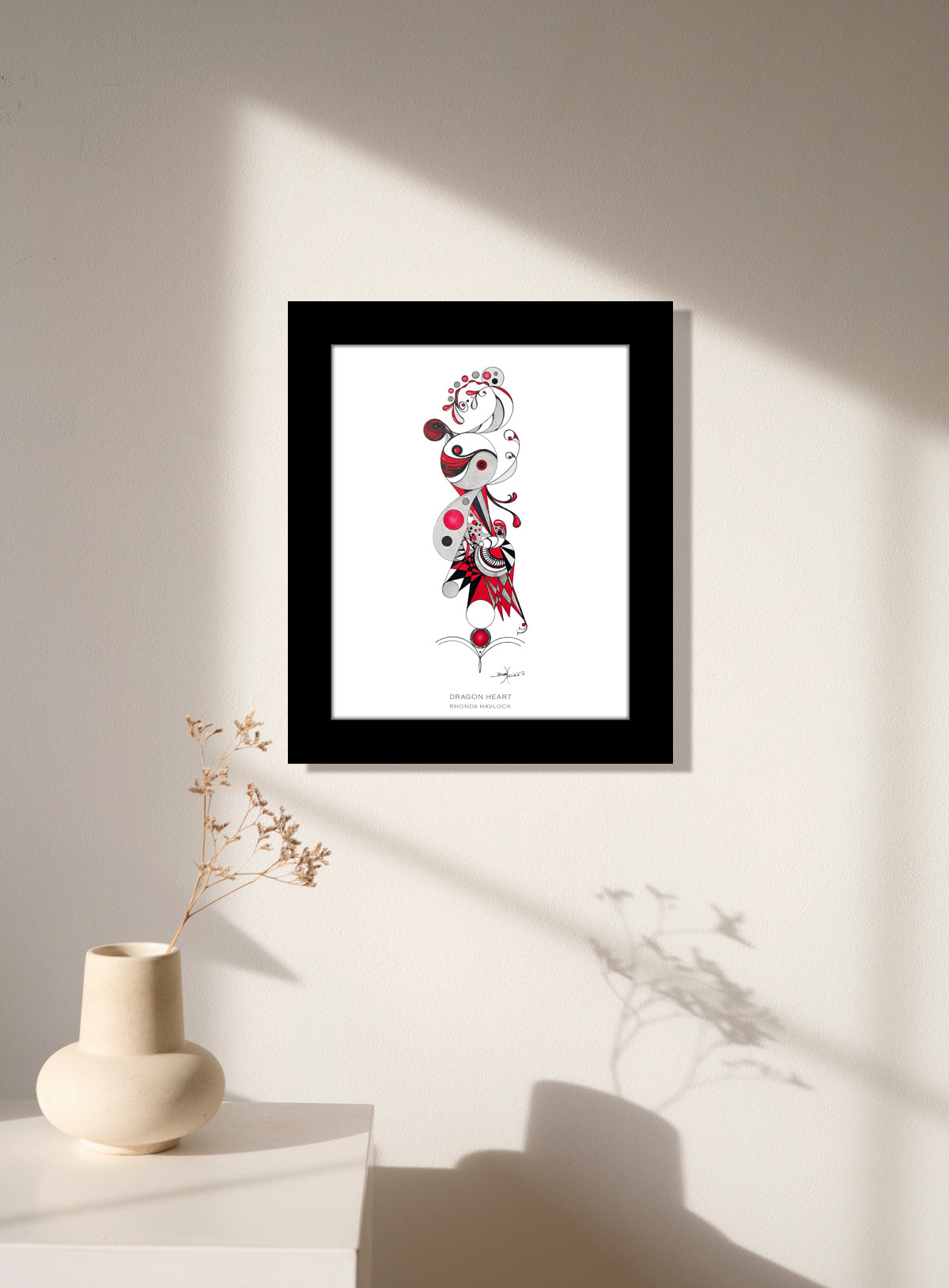 DRAGON HEART ~ Abstract Geometry - 8x10 Print in Collector's Sleeve