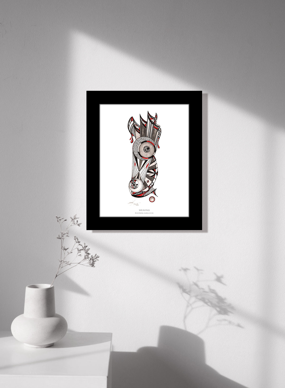 WEAVING ~ Abstract Geometry - 8x10 Print in Collector's Sleeve