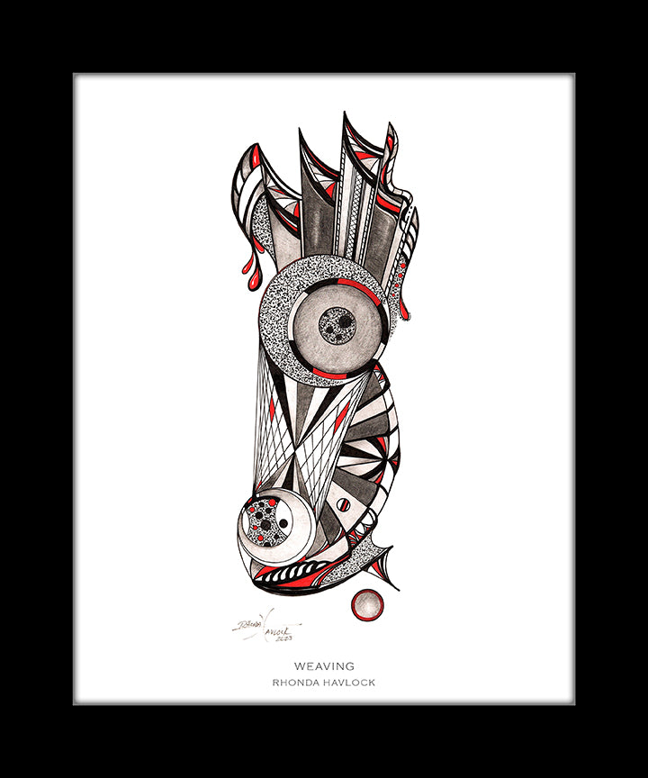 WEAVING ~ Abstract Geometry - 8x10 Print in Collector's Sleeve