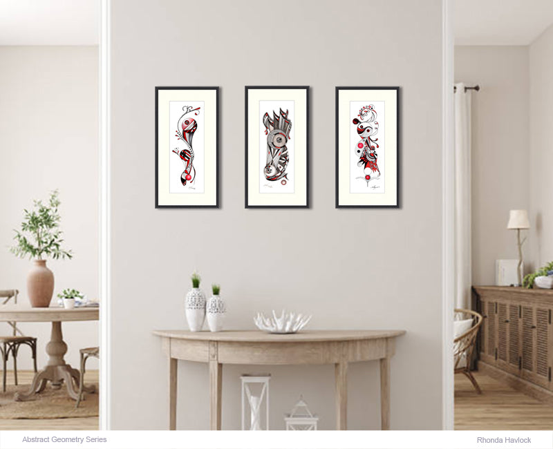 WEAVING - Original Drawing - Abstract Geometry by Rhonda Havlock