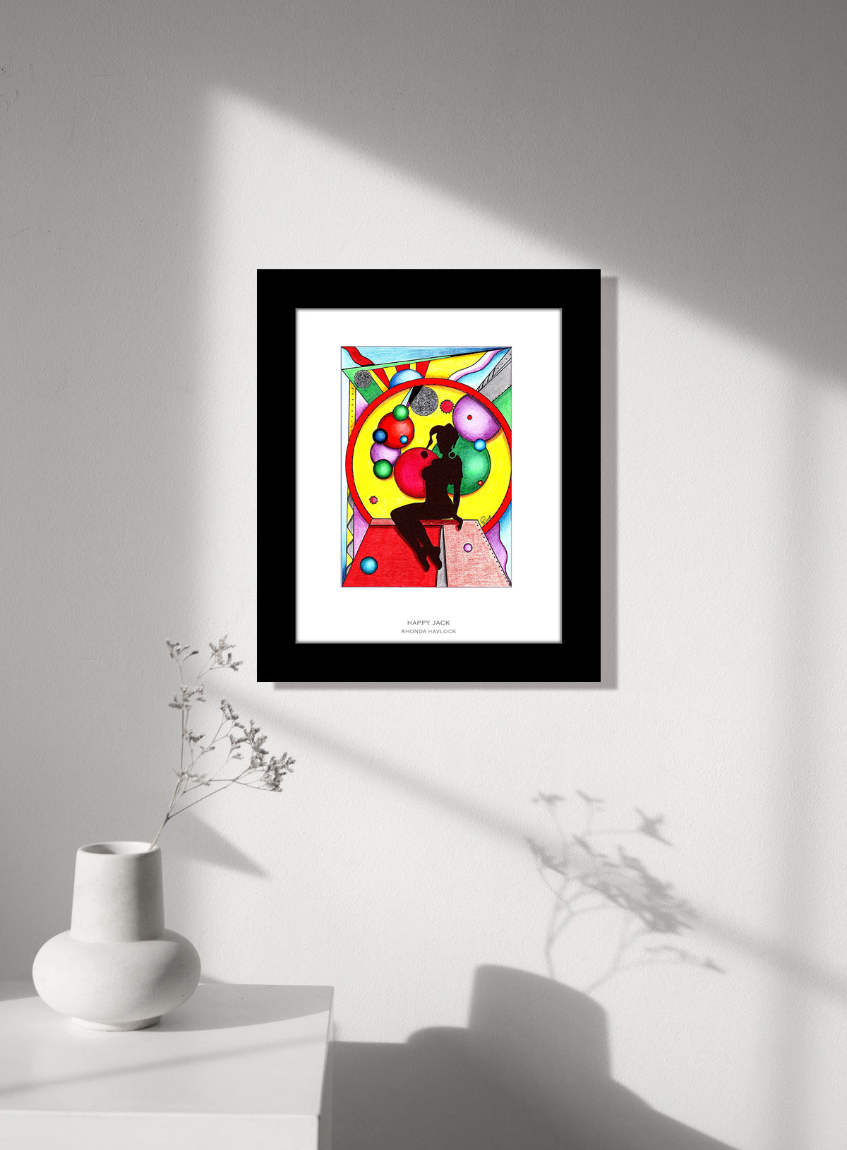 HAPPY JACK ~ Abstract Geometry, Silhouettes - 8x10 Print in Collector's Sleeve