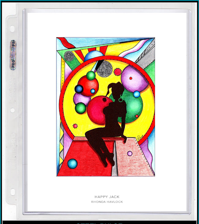 HAPPY JACK ~ Abstract Geometry, Silhouettes - 8x10 Print in Collector's Sleeve