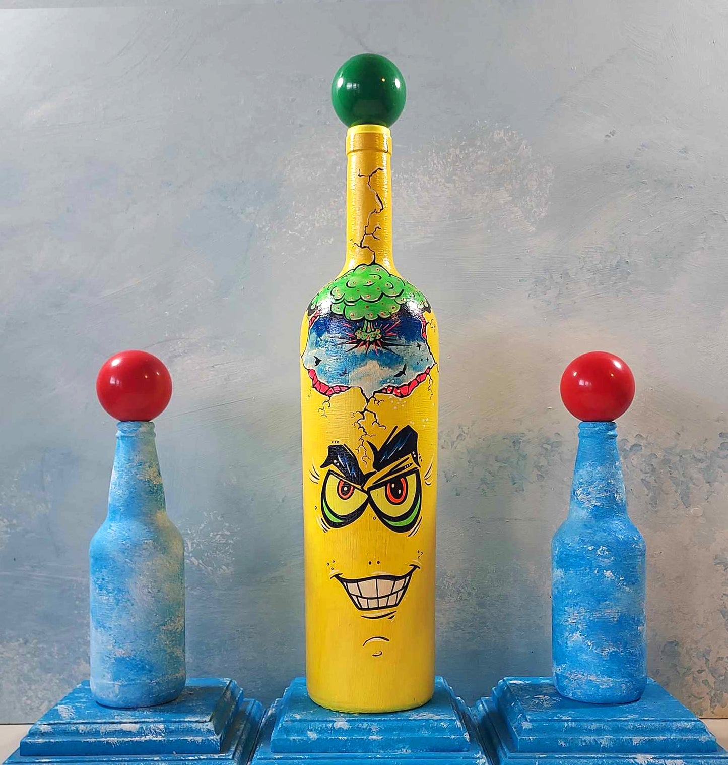 Popademic - VINNY VaBOOM - Original Painted Bottle - Joey & Rhonda Havlock