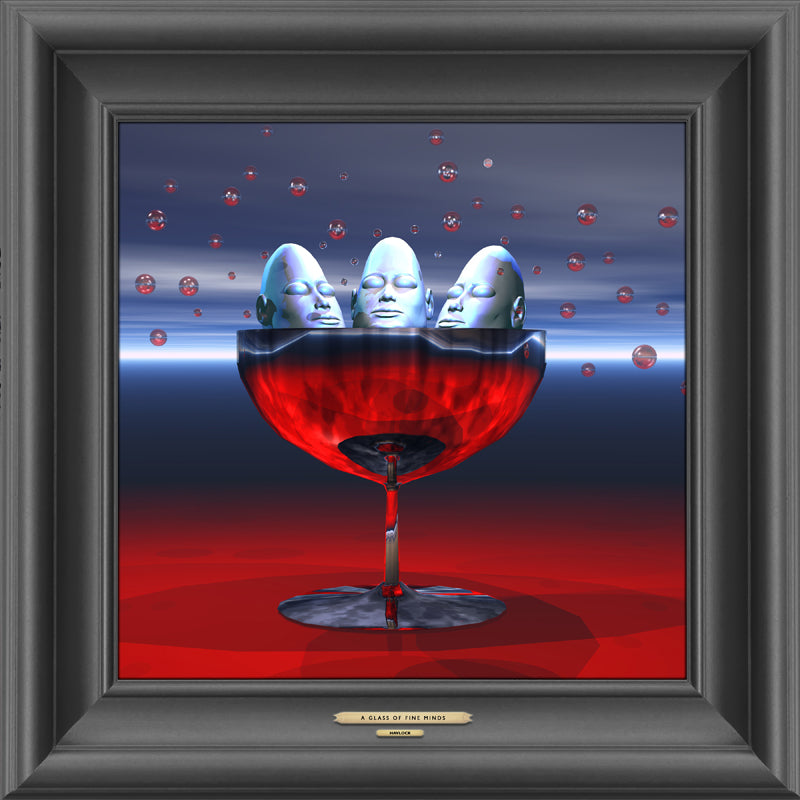 A GLASS OF FINE MINDS - Master Minds - Metal Print, Limited Edition 12" x 12" - HAVLOCK