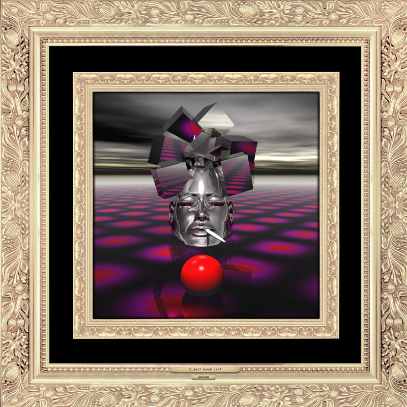 MODERN CUBIST MIND LIFT - Master Minds - Metal Print, Limited Edition 12" x 12" - HAVLOCK