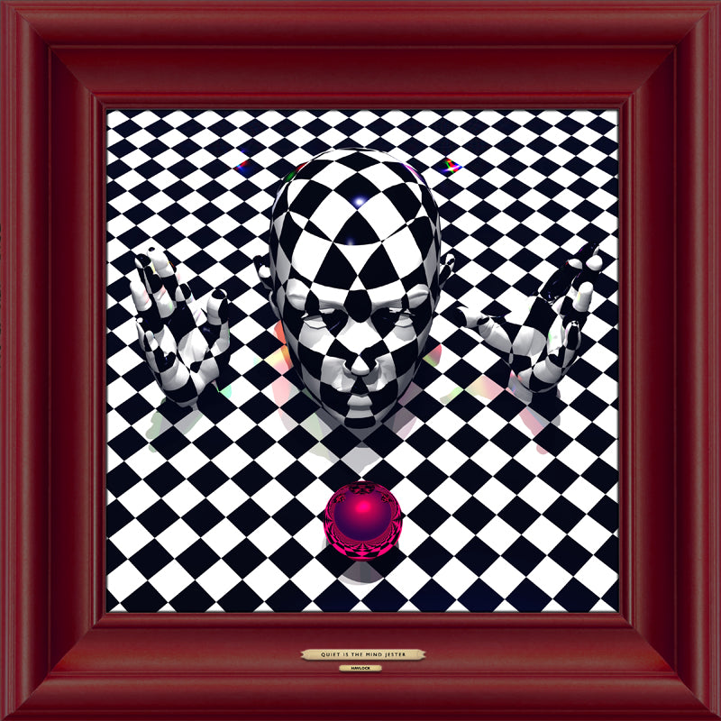 QUIET IS THE MIND JESTER - Master Minds - Metal Print, Limited Edition 12" x 12" - HAVLOCK