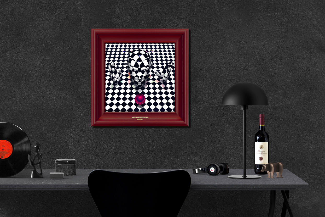 QUIET IS THE MIND JESTER - Master Minds - Metal Print, Limited Edition 12" x 12" - HAVLOCK