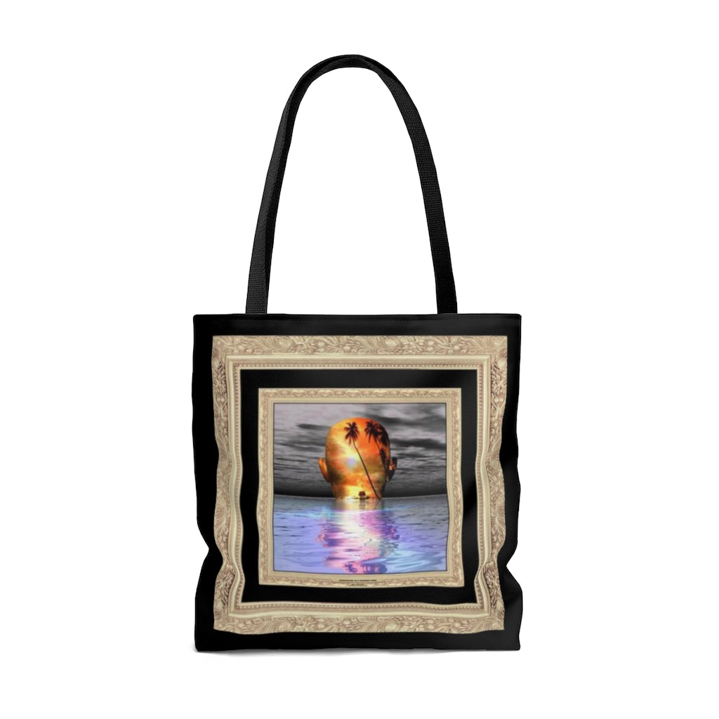 Somewhere in a Faraway Mind - Large 18" Tote Bag