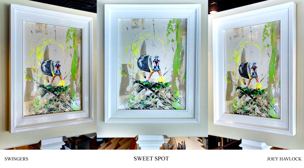 SWEET SPOT - Original Painting - SWINGERS - Impressionist Golf Series by Joey Havlock