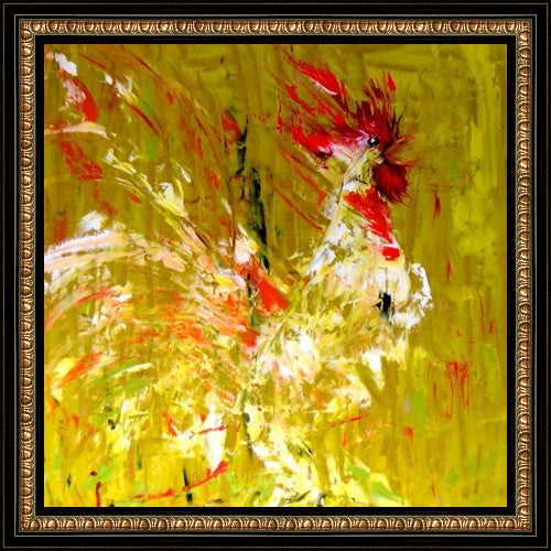 Cock Incognito - Oil on Board