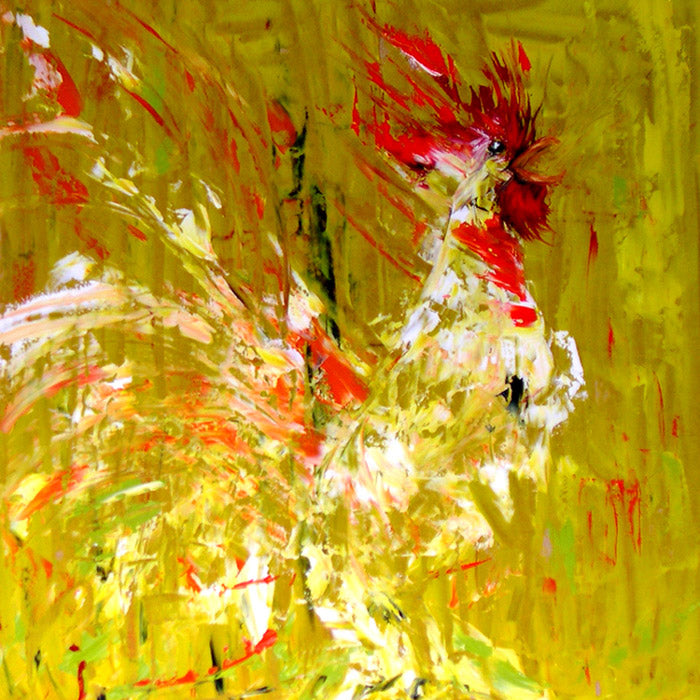 Cock Incognito - Oil on Board