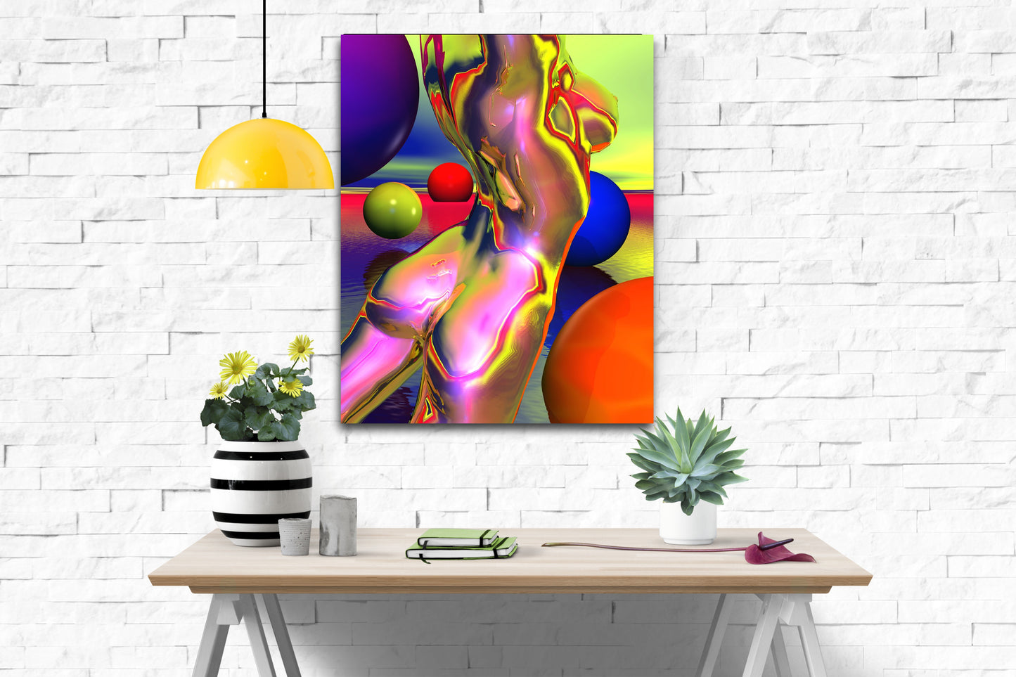 LAVENDAR FRICTION - Alchemic Anatomy - Metal Print, Limited Edition 18" x 24"