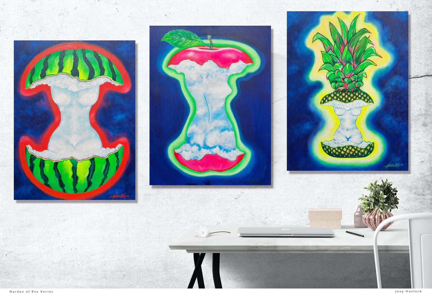 ODESSA (Adam's Apple) - The Garden of Eve series - Original Painting - Joey Havlock