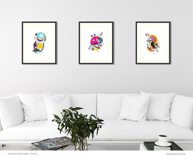 CRAVING - Original Drawing - Abstract Geometry by Rhonda Havlock