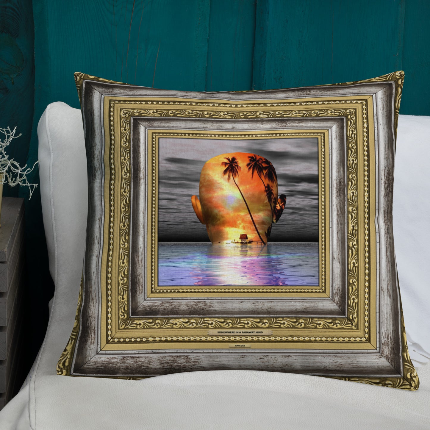 Somewhere In A Faraway Mind - Premium 22" Throw Pillow - Master Minds Series