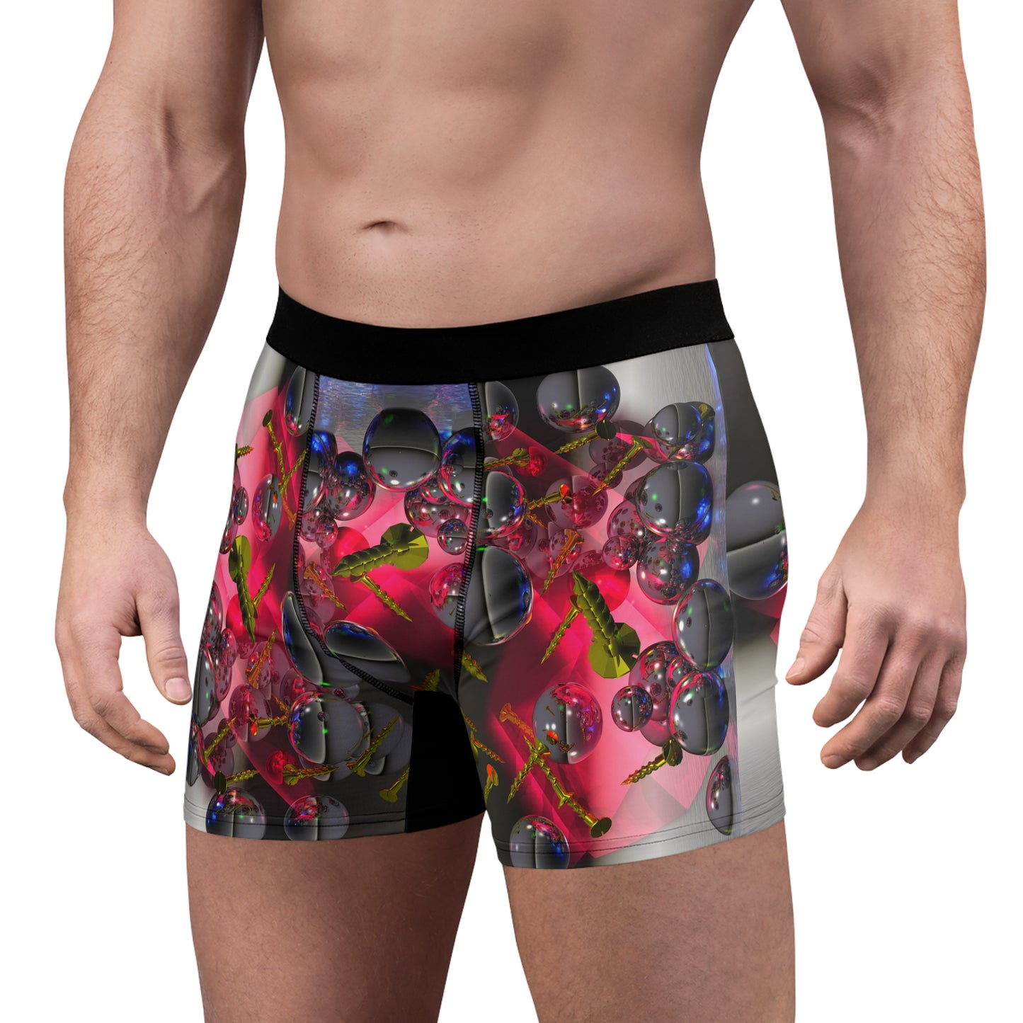 Flaming Liquid Friction Factor - Liquid Geometry ~ Men's Boxer Briefs