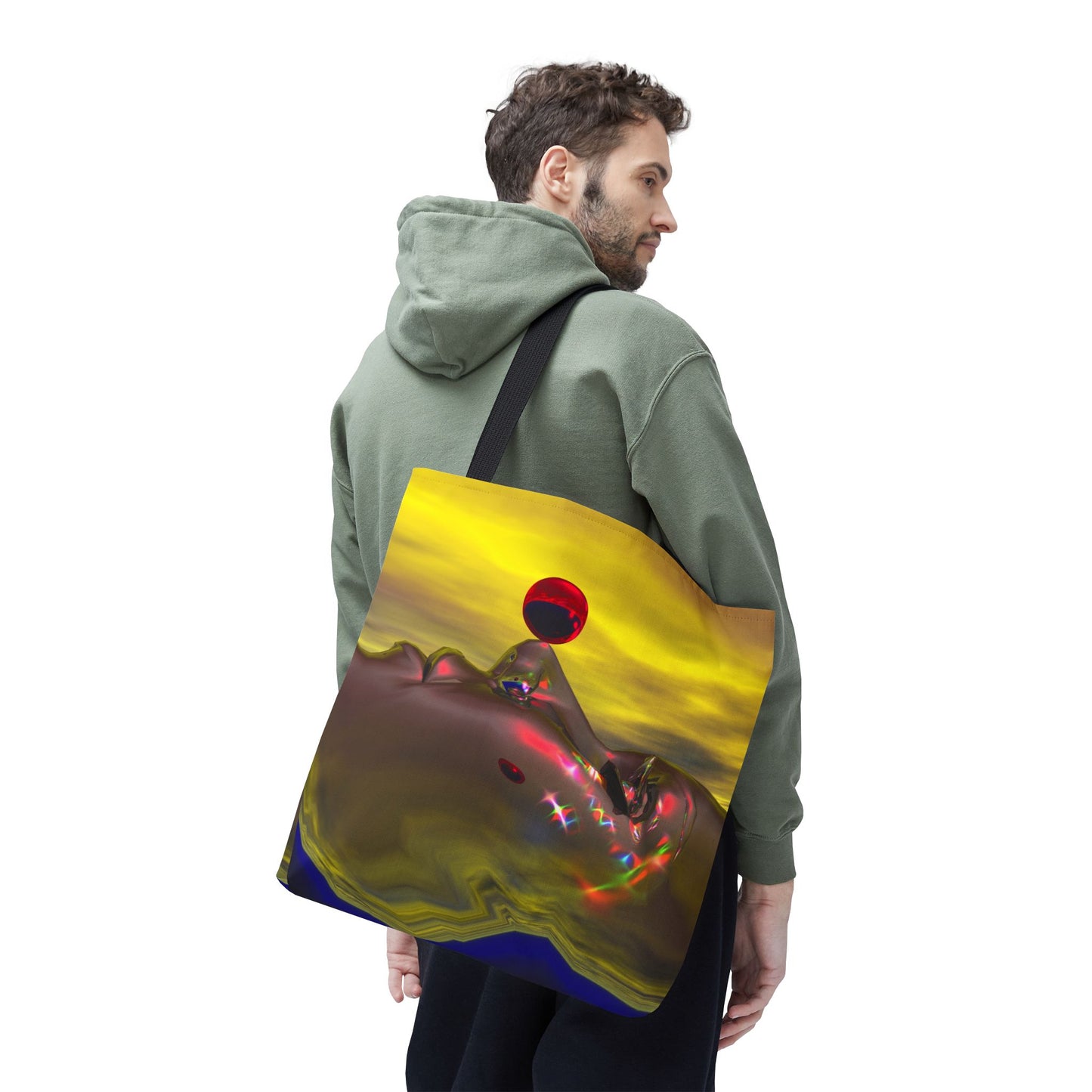 A Quiet Mind Imagining Time - Large 18" Tote Bag