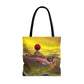 A Quiet Mind Imagining Time - Large 18" Tote Bag