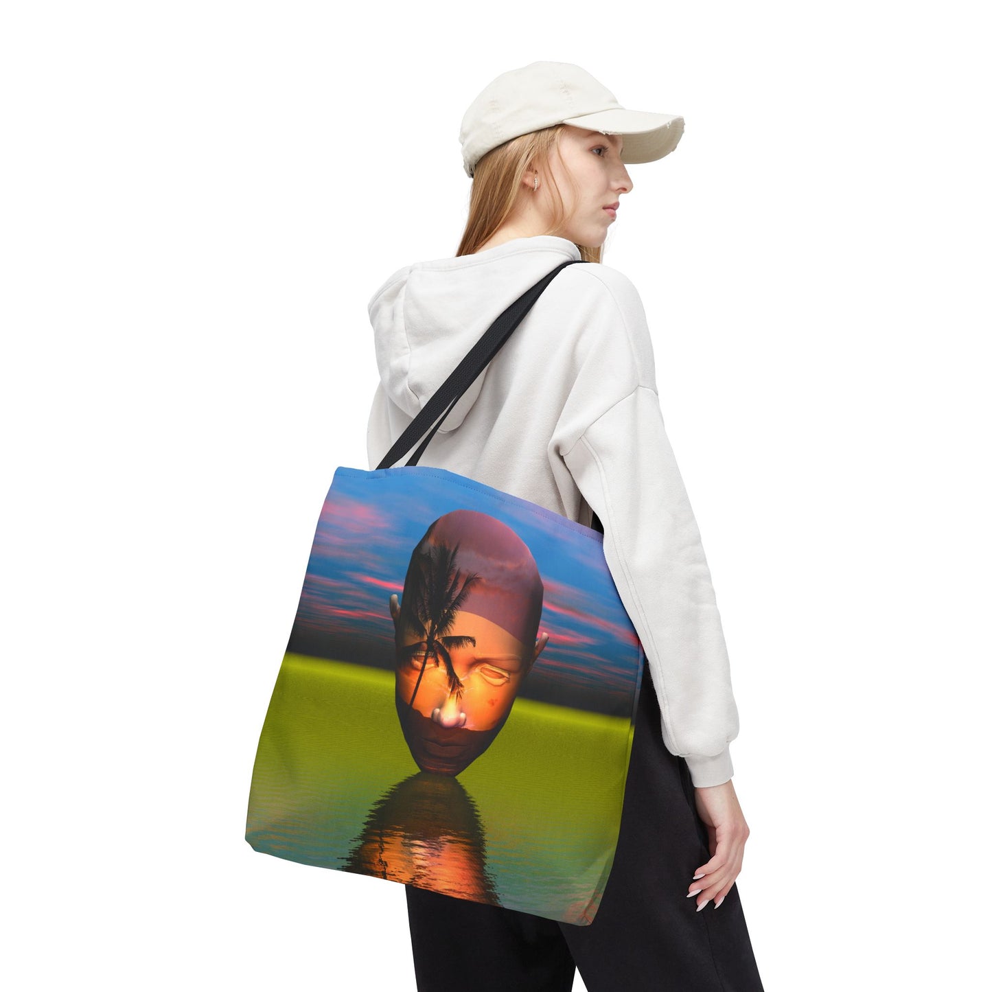 Mind Island Sunrise - Large 18" Tote Bag