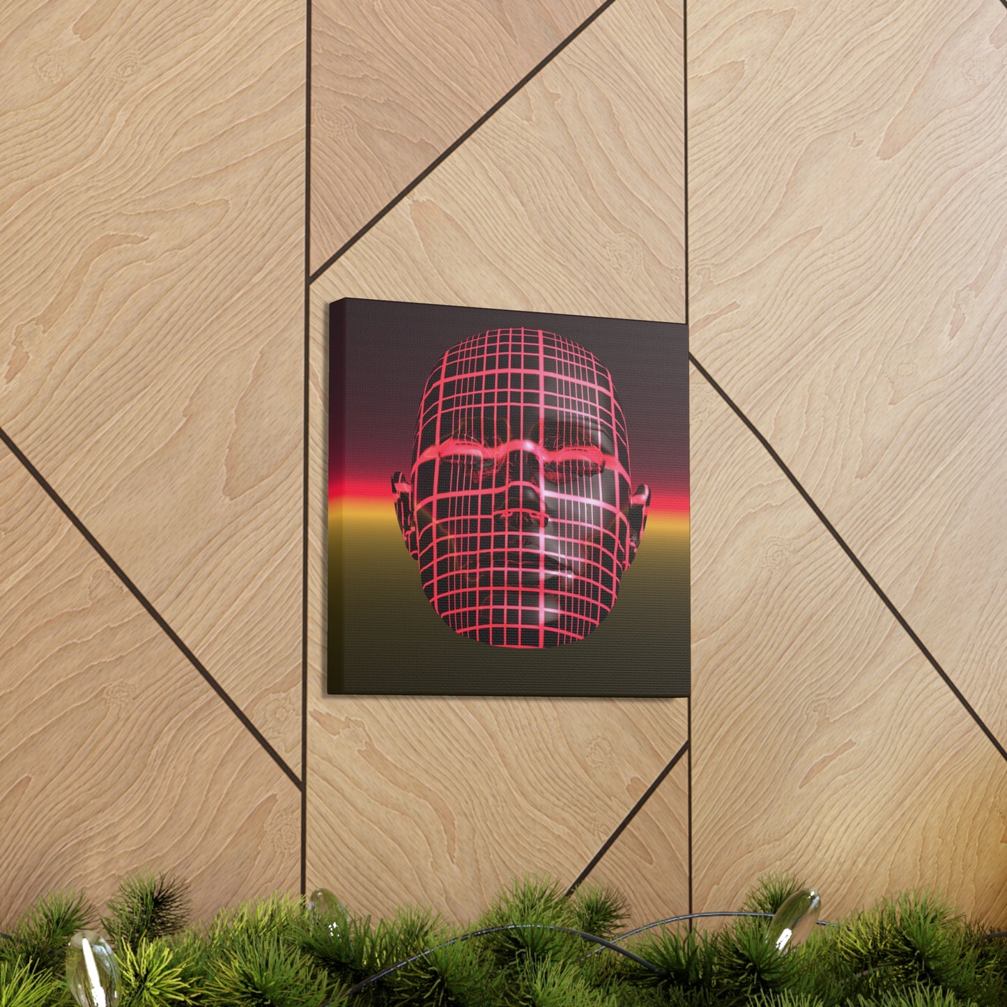 Linear Mind Scan Level 115 - Canvas, Gallery Wrapped -  12" x 12" x 1.25" - Master Minds Series - Ready to Hang!