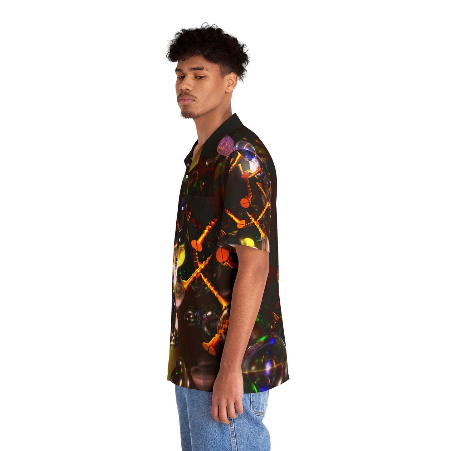 Pandora's Box - Men's Hawaiian Shirt - Liquid Geometry