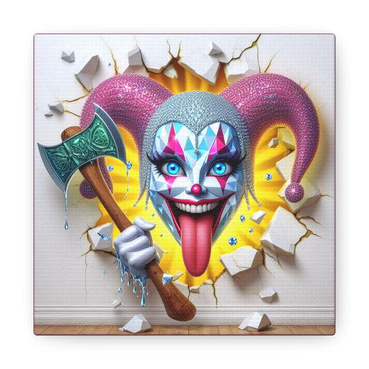 Spectral Jesters Cuthroat Caberat - GnomePOP Jester - 6x6 Canvas Gallery Wrap POP - Thick & Ready to Hang!