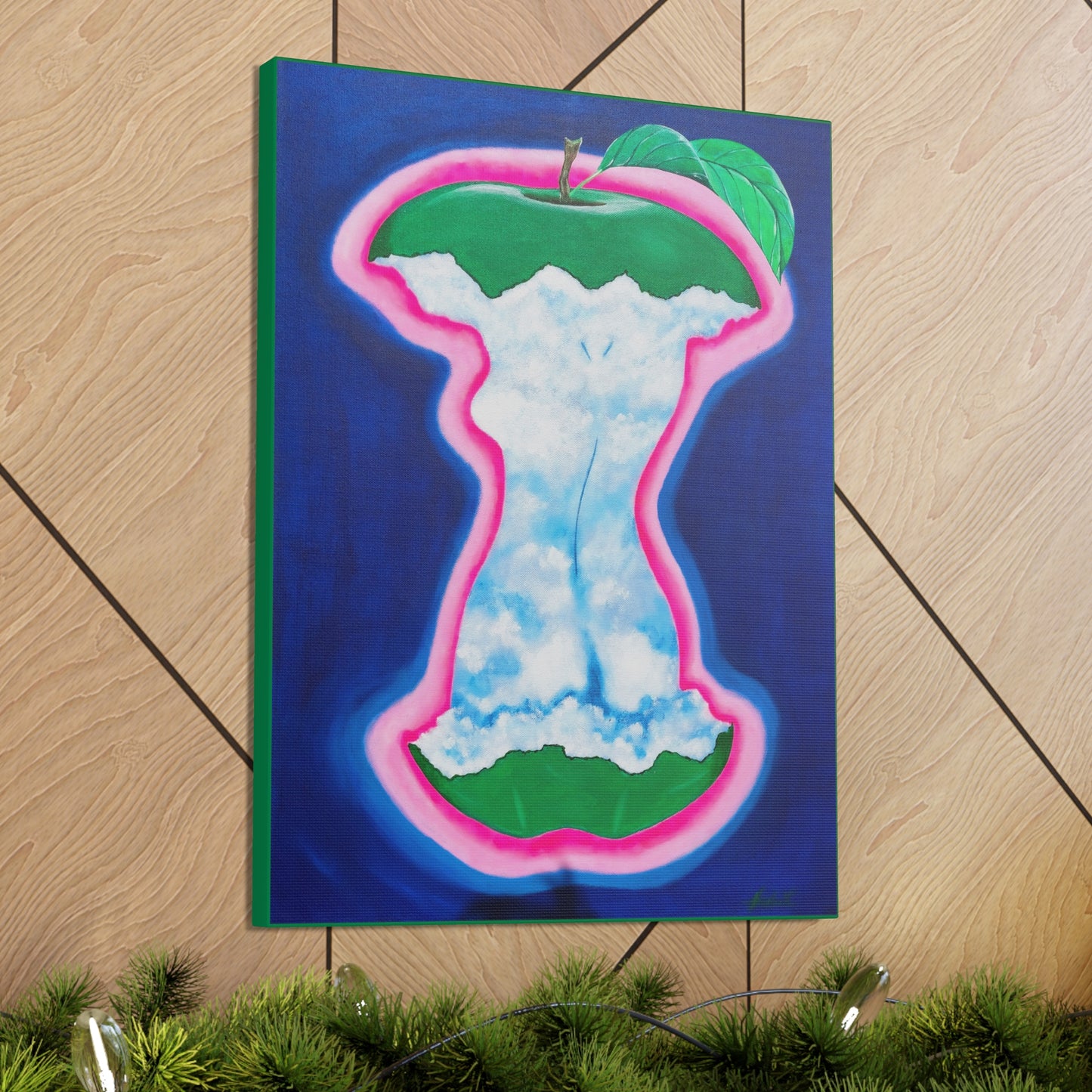 VANESSA (Adam's Apple) - Canvas, Gallery Wrapped - 18" x 24" x 1.25" - Alchemic Anatomy Series - Ready to Hang!