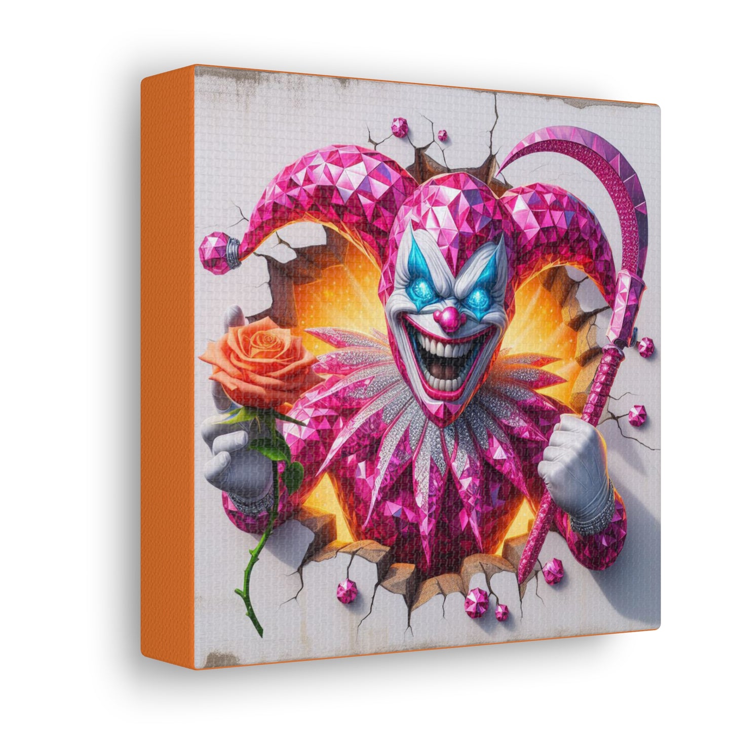 Luminaracraze Rendevous - GnomePOP Jester - 6x6 Canvas Gallery Wrap POP - Thick & Ready to Hang!