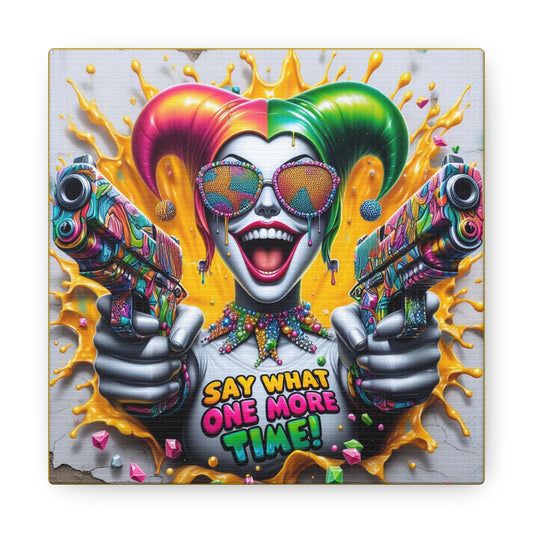 Aurora the Garland Guru - GnomePOP Jester - 6x6 Canvas Gallery Wrap POP - Thick & Ready to Hang!