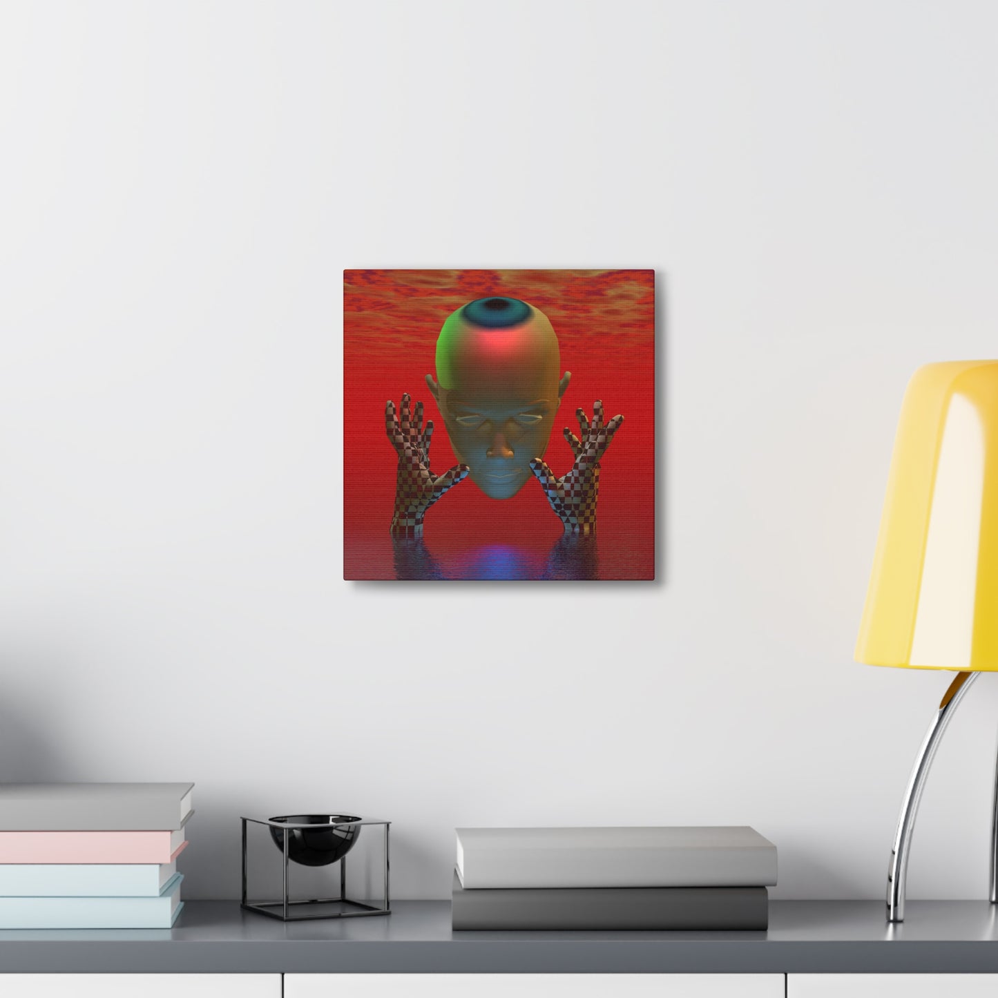 Awaken Below - Canvas, Gallery Wrapped -  12" x 12" x 1.25" - Master Minds Series - Ready to Hang!