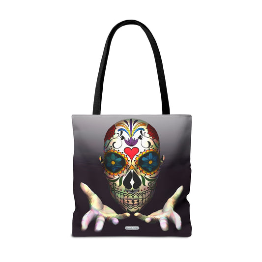 Day of the Dead Mind - Large 18" Tote Bag