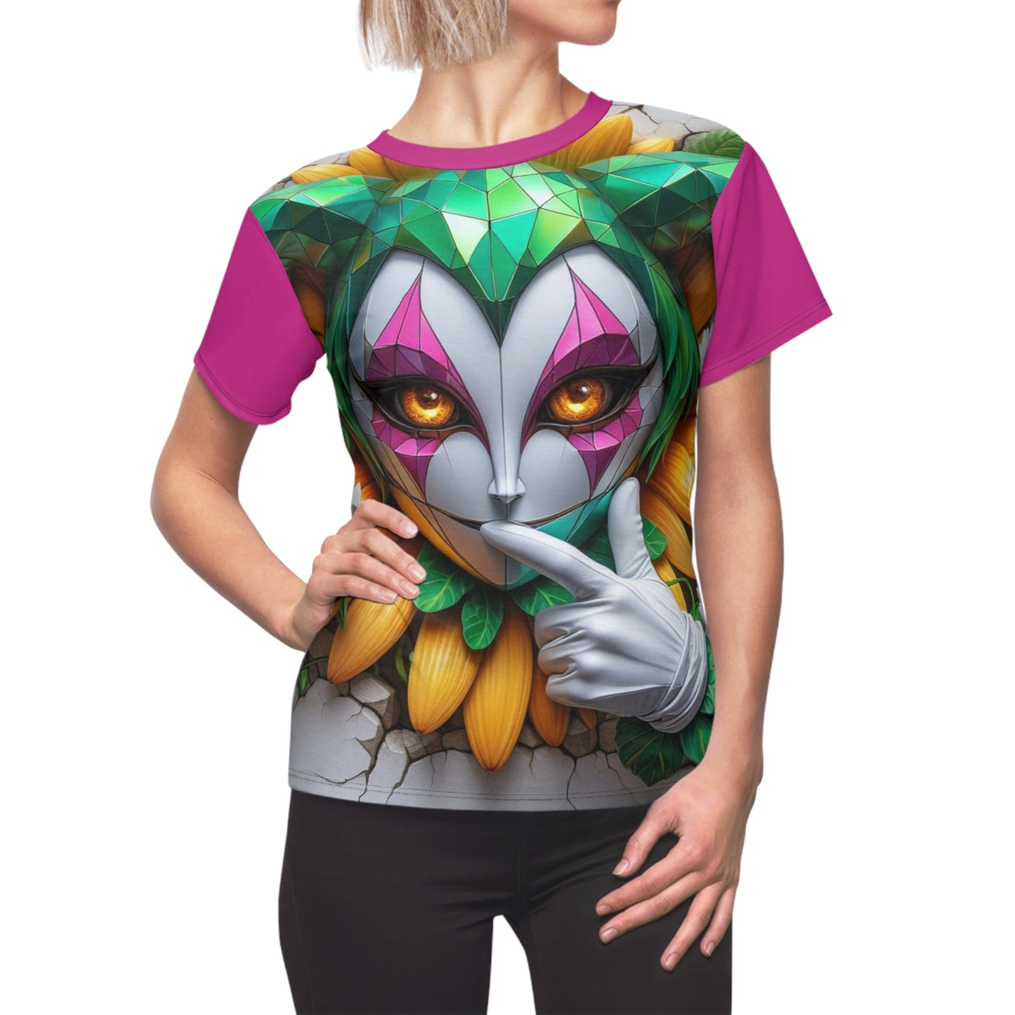 Cyrstaline Divine ~ Jester - Comfortable Women's Crew Neck Shirt ~ GnomePOP