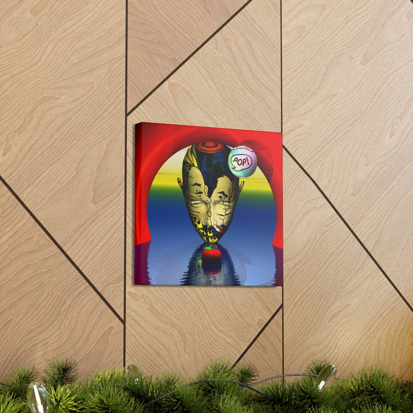 Menage et Trois Mind POP - Canvas, Gallery Wrapped -  12" x 12" x 1.25" - Master Minds Series - Ready to Hang!