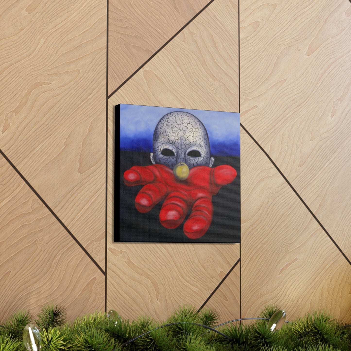 Food For Thought - Canvas, Gallery Wrapped -  12" x 12" x 1.25" - Master Minds Series - Ready to Hang!