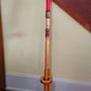 Walking Stick - ZEUS - 49" Red Oak - Red Crocodile grip with custom display stand