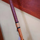 Walking Stick - LOKI - 51" Red Oak - Brown Crocodile grip, with custom Display Stand