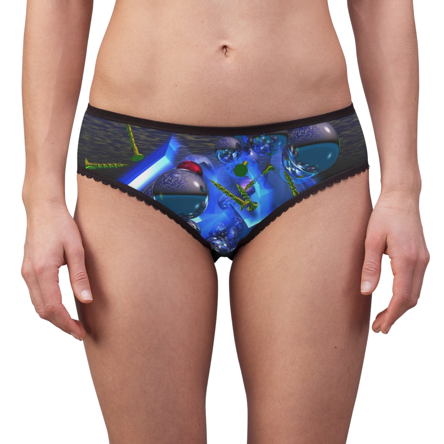 Silicon Screws Blazing Blue ~ Women's Briefs