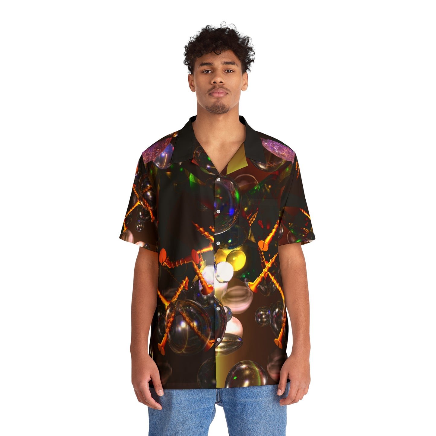 Pandora's Box - Men's Hawaiian Shirt - Liquid Geometry