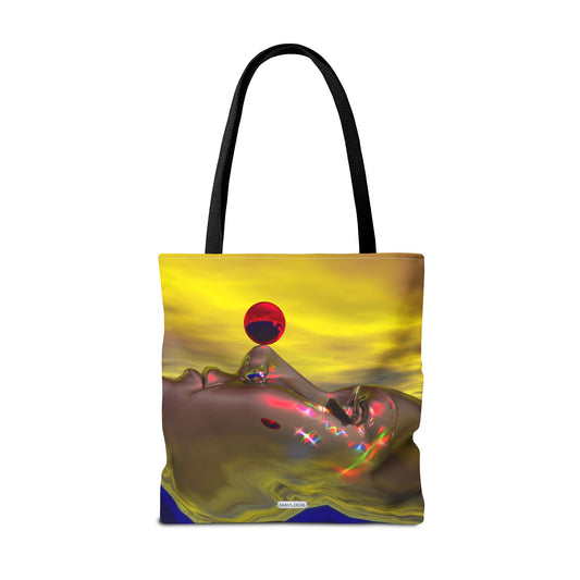 A Quiet Mind Imagining Time - Large 18" Tote Bag