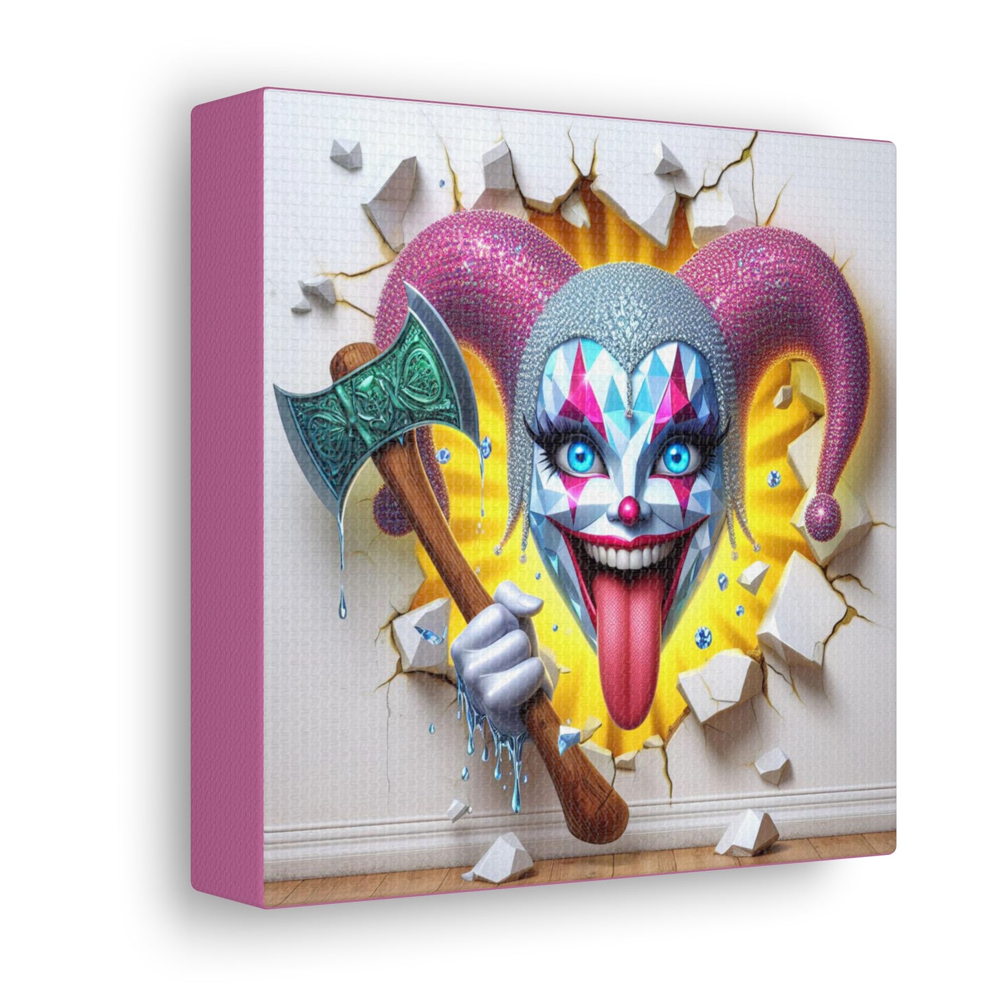 Spectral Jesters Cuthroat Caberat - GnomePOP Jester - 6x6 Canvas Gallery Wrap POP - Thick & Ready to Hang!