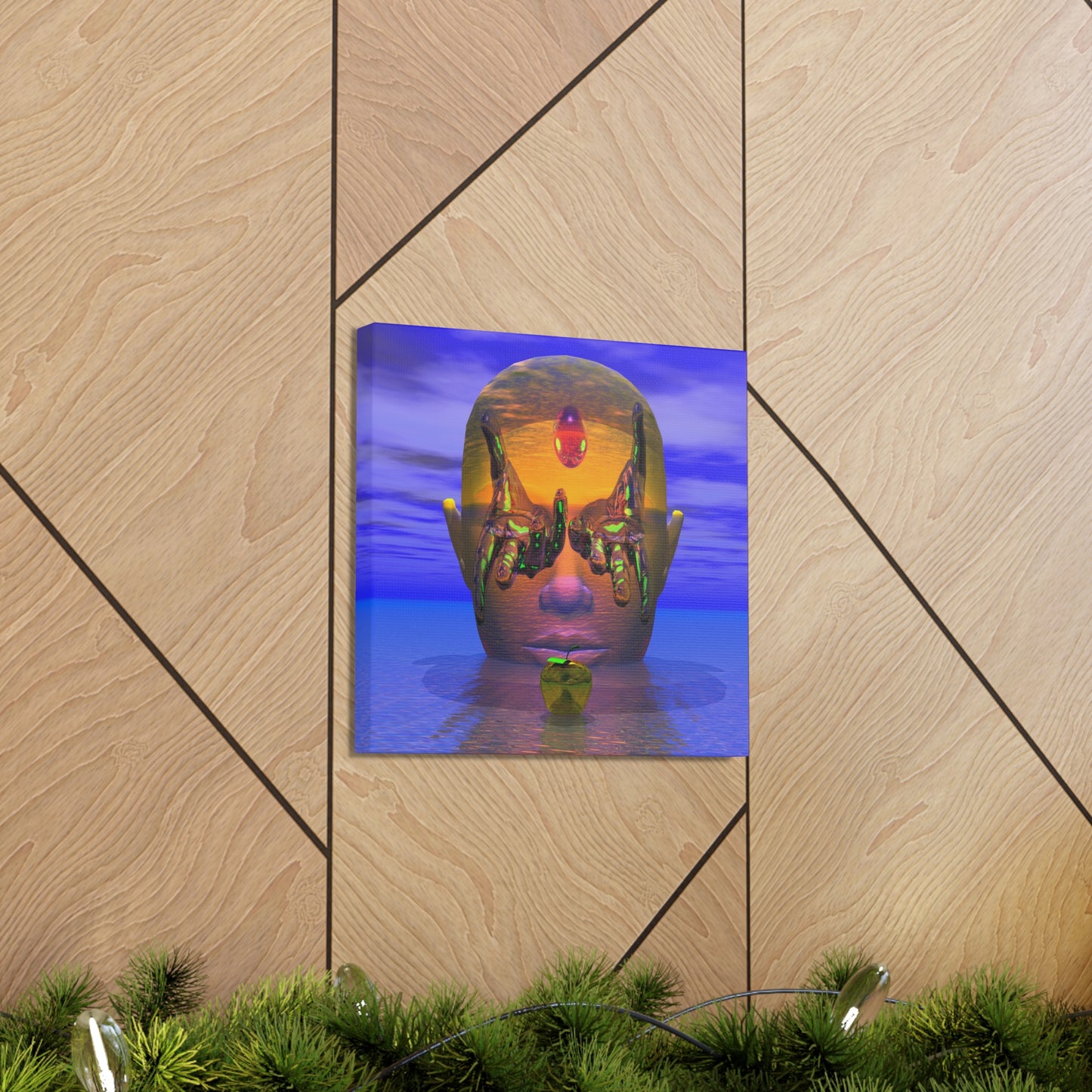 Masked Mind Motion Method - Canvas, Gallery Wrapped -  12" x 12" x 1.25" - Master Minds Series - Ready to Hang!