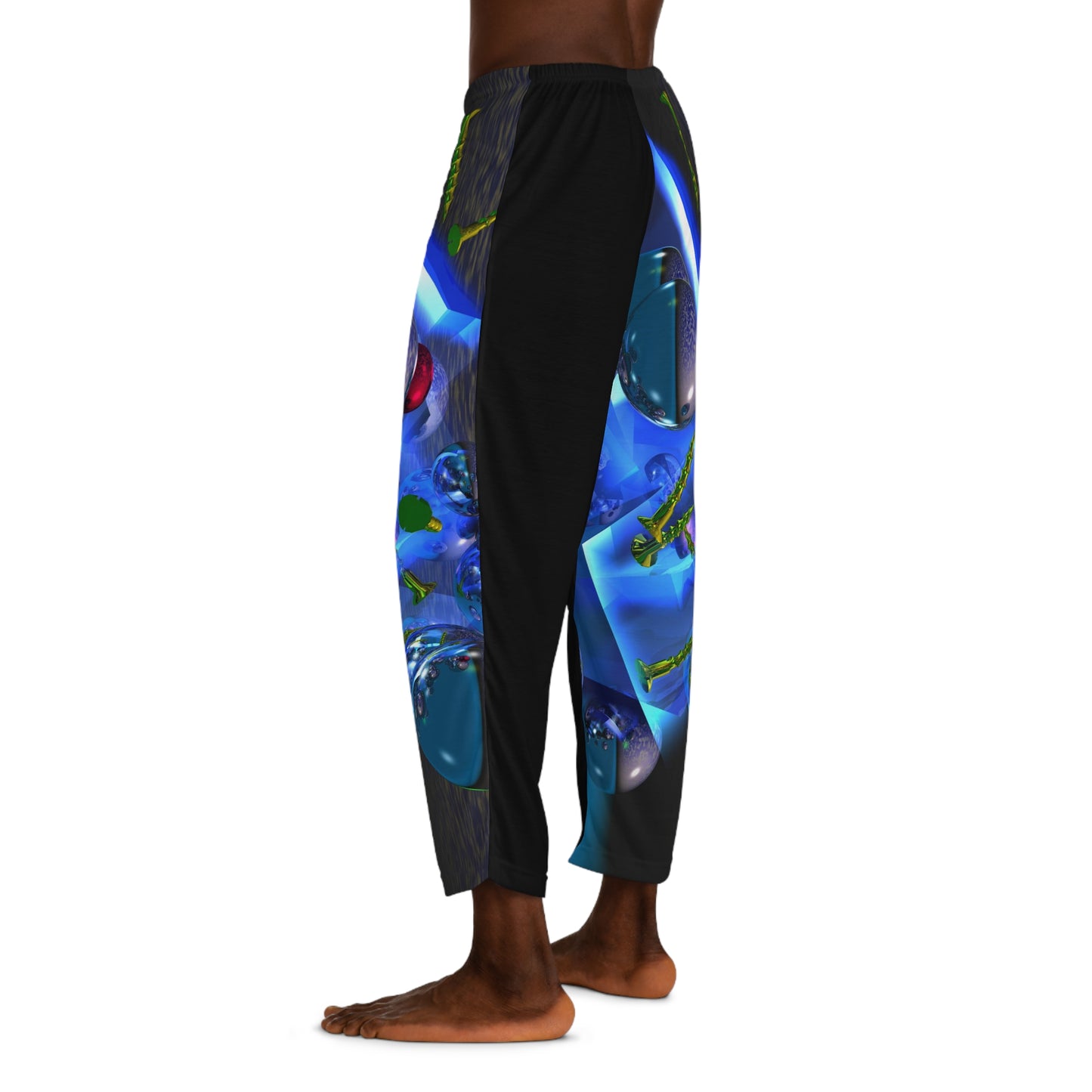 Silicon Screws Blazing Blue - Men's Stylish Pajama Pants