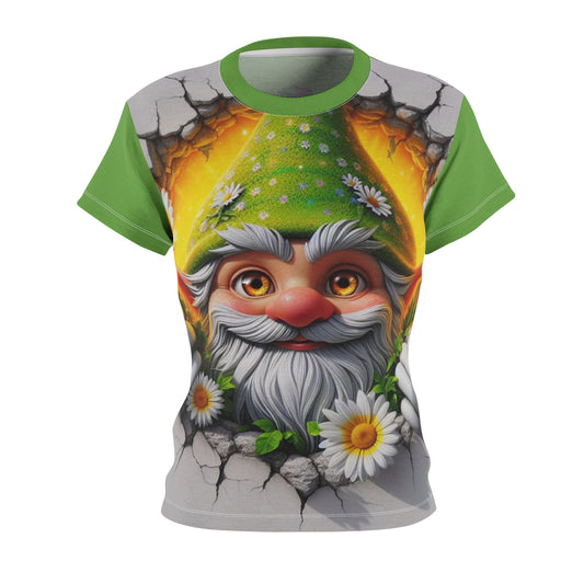 Sylvester's Daisies at the Crack of Dawn ~ Gnome - Comfortable Women's Crew Neck Shirt ~ GnomePOP