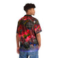 Flaming Liquid Friction Factor - Men's Hawaiian Shirt - Liquid Geometry