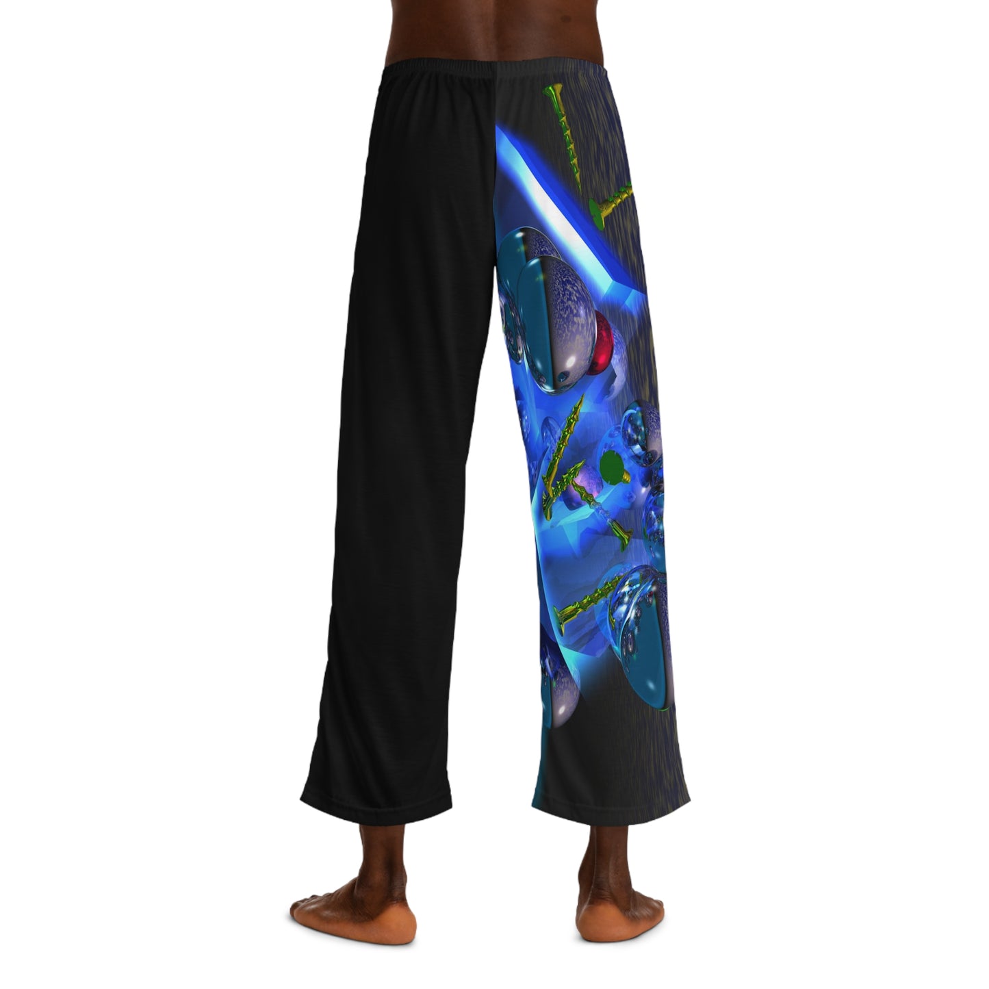 Silicon Screws Blazing Blue - Men's Stylish Pajama Pants